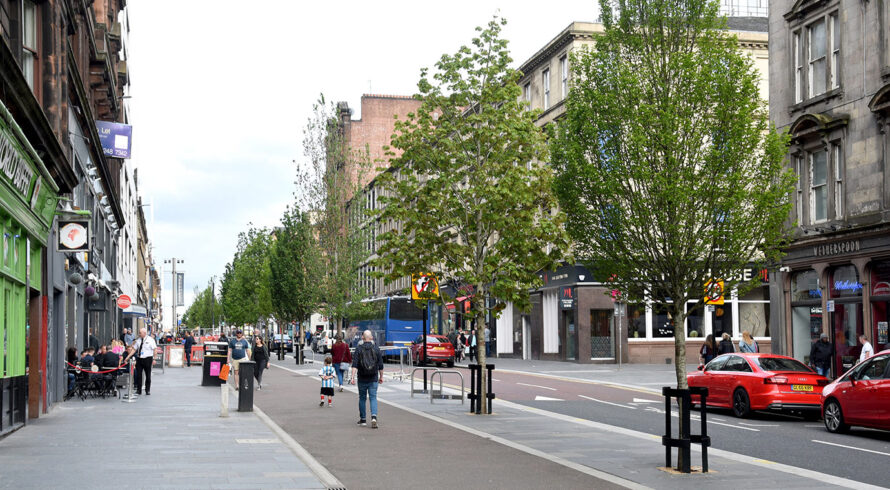 Sauchiehall Street Avenue, Glasgow idverde soft landscaping