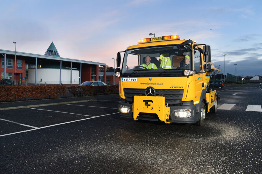 Reactive Gritting Winter Maintenance Car Park