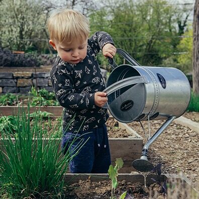 Child gardening