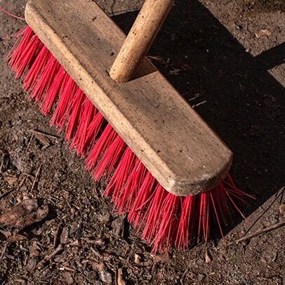 Sweeping up