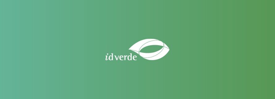 idverde logo on green gradient background